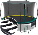 SkyBound 14 FT 12 FT 10FT 8FT 6FT Springless Trampoline for Kids and Adults - Recreational Trampolines with AntiRust Coating - Bungee Cords Outdoor Trampoline for Kids - No-Gap Design Zipper System by TinyTreasures Baby Boutique