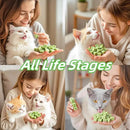 120g/4.23oz Cat Toy Cats Grass Treats, Fish Oil Kitten Grass Catnip Stick for Hairball Removal Teeth Cleaning Cats Edible Freeze Dried Kitty Lickable Chew Dental Snack for Indoor Kitty Food by GreenHaven Gardens