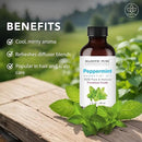 Majestic Pure Peppermint Essential Oil with Glass Dropper - 1 Fl Oz - 100% Pure and Natural Peppermint Oil - Premium Grade Essential Oils for Diffuser, Aromatherapy, Soap and Candle Making by CozyNest Decor