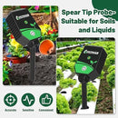 Soil pH Meter Soil Moisture Meter 8 in 1 Fertility Salt Moisture pH EC Light Humidity Temp Accurate Soil pH Test Kit for Garden and Hydroponics by GreenHaven Gardens