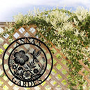Custom Metal Garden Sign, Personalized Metal Home Garden Sign, Garden Gecor for Outside, Personalized Garden Signs with Name, Flower Garden Sign, Mom Grandma Women gifts by CozyNest Decor
