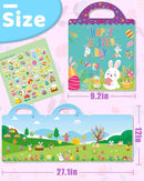 Benresive Reusable Sticker Books for Kids 2-4, Sticker Books for Toddlers 1-3 2-4, Toddler Travel Toys Activities Crafts Gifts - Easter by TinyTreasures Baby Boutique