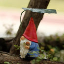 Garden Gnome Statue Decoration with Leaf Umbrella, 6.5” Figurine Ornament for Indoor Outdoor Home Patio Yard Lawn, for Gnome Lovers & Garden Enthusiasts，Mom，Women by CozyNest Decor