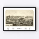 Vintage Map of Salem, New York 1889