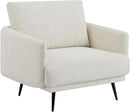 Oversized Accent Chair Set of 2 for Living Room Chairs Reading Arm Chair Comfy Modern Single Sofa Side Chairs with Metal Legs & Soft Cushion for Bedroom, Balcony,Waiting Room (Chenille, Oatmeal) by CozyNest Decor