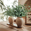 8Pcs Faux Eucalyptus Stems, 27" Artificial Eucalyptus Plants with White Frosted Coating, Fake Eucalyptus Decor Silk Greenery Leaves for Wedding Bouquets Home Decor DIY Floral Arrangements by CozyNest Decor