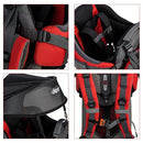 ClevrPlus Canyonero Camping Baby Backpack Hiking Kid Toddler Child Carrier with Stand and Sun Shade Visor, Red by TinyTreasures Baby Boutique