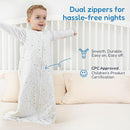 TotAha Toddler Sleep Sack 1.0 TOG, Soft Quilted Wearable Blanket Baby Sleeping Bag with 2-Way Safe Zippers for All Seasons by TinyTreasures Baby Boutique