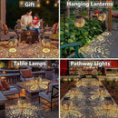 Solar Lanterns Outdoor Waterproof Garden Decorative Lights Owl Hanging Solar Lanterns for Patio, Table, Pathway, Balcony, Lawn, Yard Decor 2 Pack by GreenHaven Gardens