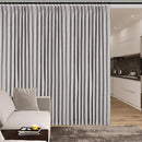 70" W x 108" L Faux Linen Room Divider Curtains, Full Blackout Pinch Pleated Drapes for Traverse Rod, Bedroom Divider Privacy Drapery with Hooks for Ceiling Track, 1 Panel, Browish Grey by CozyNest Decor