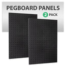 WallPeg Made in USA Pegboard Panels Garage Organization - Wall Storage Kit (PB-2 B) (2) ea - 24" x 16" Peg Board Tool Organizer Panel Set - Garage Organizer Kit by GreenHaven Gardens