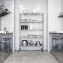Seville Classics UltraDurable Heavy Duty NSF Solid Steel Wire Rack Storage Unit Organizer for Garage, Warehouse, Office, Restaurant, Classroom, Kitchen, 5-Tier Shelving, 48" W x 18" D by CozyNest Decor