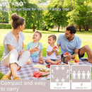 Extra Large Picnic Blanket 80''x 80'' Waterproof Foldable Picnic Mat for Beach, 5-Layer Outdoor Blanket for 6 to 8 Adults,Camping Grass Lawn Park Accessories Couple Park Wedding Registry(Brown) by TinyTreasures Baby Boutique