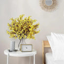 Sggvecsy 6 Pcs Babys Breath Artificial Flowers Gypsophila Bouquets Bulk Real Touch Fake Silk Flowers for Home Wedding DIY Floral Arrangement Kitchen Table Centerpiece Festival Decoration (Yellow) by CozyNest Decor