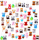 60 Pack Mini Stuffed Animal Bulk Small Plush Animal Toys Miniature Stuff Animal Keychain Set for Easter Egg Party Favors, Valentine‘s Day Gift, Goodie Bag Fillers, Carnival Prizes, Classroom Rewards by TinyTreasures Baby Boutique