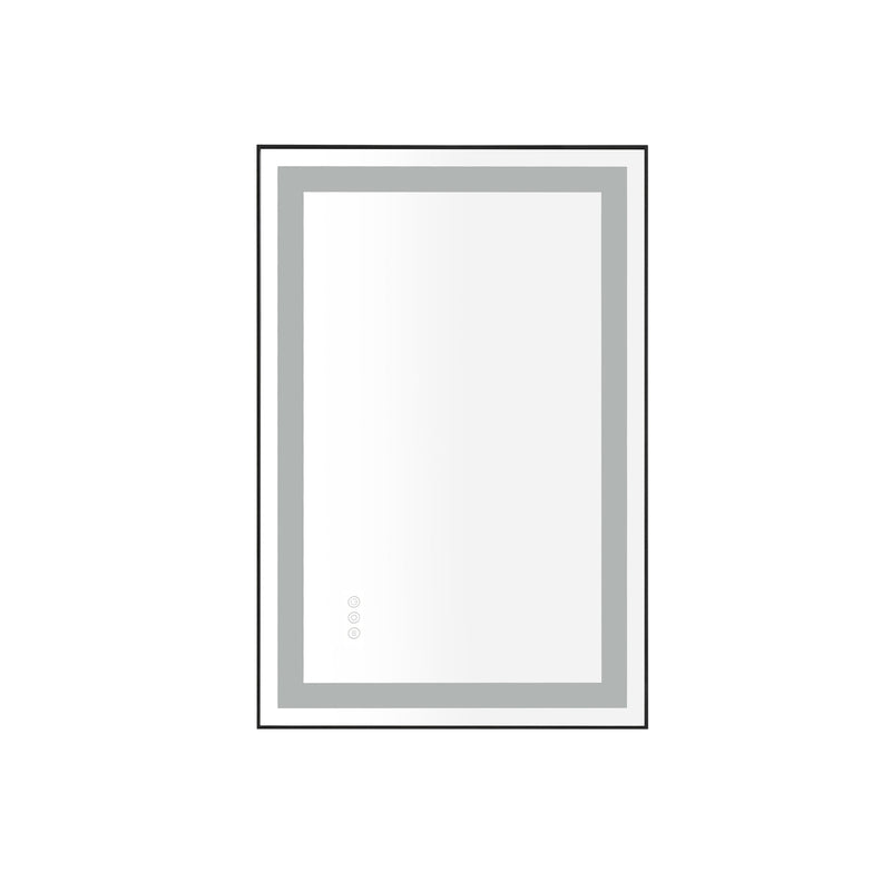 36x24 LED Lighted Bathroom Wall Mounted Mirror with High Lumen+Anti-Fog Separately Control
