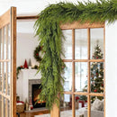 Artificial Norfolk Pine Garland - Faux Christmas Garland Fake Green Garland for Fireplace,Table, Stairs, Mantle, Window,Indoor Outdoor,Home,Holiday Decor (1 PCS,6 FT) by CozyNest Decor