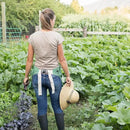 Roo Gardening Apron with Pockets & Harvesting, Picking Pouch - Adjustable, Water-resistant, Washable Canvas Cotton by GreenHaven Gardens