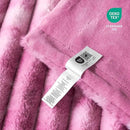 Cozy Bliss Faux Fur Throw Blanket for Couch, Cozy Warm Plush Striped Blanket for Sofa Bedroom Living Room,50 * 60 Inches Tie-dye Pink by CozyNest Decor