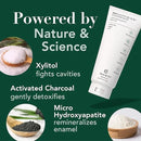 Terra & Co. Brilliant Black Hydroxyapatite Toothpaste for Whitening Teeth – USA-Made - Natural Remineralizing Toothpaste, Fluoride-Free, Vegan, SLS-Free, Low Abrasion – Mint, 3.4 oz by CozyNest Decor