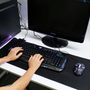 114-Key Wired Gaming Keyboard Mouse Set 3-Color Backlit Gaming Keyboard w/ RGB Colorful 1000 DPI Gaming Mouse