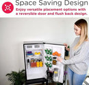 Frigidaire EFR331 Single Door Compact Refrigerator - Adjustable Thermostat Control - Reversible Doors - Front Blackboard, Write and Erase - Ideal for Dorm, Office, RV, Room - Black, 3.2 Cubic Feet by CozyNest Decor