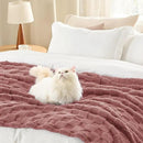 Bedsure GentleSoft King Size Blanket for Bed - Super Soft Cozy Blankets for Women Men Girls, Large Fuzzy Fleece Throw for Bedroom Decor, Dusty Pink,108x90 Inches by CozyNest Decor