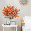 Sggvecsy 15 Pcs Babys Breath Artificial Flowers Gypsophila Bouquets Bulk Real Touch Fake Silk Flowers for Home DIY Floral Arrangement Table Centerpiece Fall Autumn Decoration (Fall Orange) by CozyNest Decor