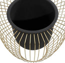 Deco 79 Contemporary Metal, Set of 2 Planters 10", 12"H, Black by GreenHaven Gardens