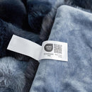 Cozy Bliss Faux Fur Throw Blanket for Couch, Fuzzy Soft Plush Thick Bubble Blanket for Sofa Bedroom Living Room, 108 * 90 Inches Tie Dye Blue by CozyNest Decor