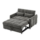 Loveseat Sofa Pull-Out Bed With Adjustable Backrest, 3 USB Ports And 2 Lumbar Pillows For Living Room by HouseOfZazla
