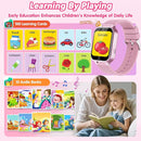 Smart Watch for Kids Girl Gift Ages 3-12, 2 Screen Protector, 26 Puzzle Games, HD Camera Video Music Player Touchscreen Pedometer, Educationtal Toy Brithday Gifts for Girl Ages 4 5 6 7 8 9 10(Pink) by TinyTreasures Baby Boutique
