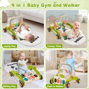 Baby Play Gym Walker Kick and Play Piano Gym Musical Tummy Time Mat for Boys Girls Infant Newborn Gifts (Panda Upgraded) by TinyTreasures Baby Boutique