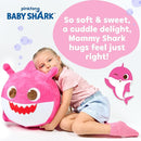 JITTERYGIT Baby Shark Bouncy Hopper - Musical Plush Toy for Kids and Toddlers - Mommy Shark (Pink) by TinyTreasures Baby Boutique