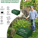 Water Storage Bladder 29Gal/110L Portable Large Capacity Water Storage Containers,Foldable Emergency Water Tank Water Bag W/Spigots and Overflow Kit for RVs, Fire Prevention, Irrigation by GreenHaven Gardens