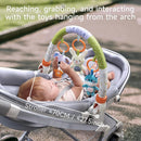 TUMAMA Baby Stroller Arch Toy,Portable Baby Mobile for Bassinet,Newborn Sensory Hanging Rattle Arch Toy for Babies Infants 0-12 Months by TinyTreasures Baby Boutique