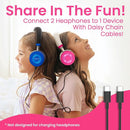 Puro Sound Labs JuniorJam Plus Volume-Limiting Wireless Bluetooth Headphones for Kids, Secure Audio with Adjustable On-Ear Design, 22-Hour Battery, Ideal for Tablets, Smartphones & PCs - Pink by TinyTreasures Baby Boutique