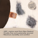 MEOWFIA Cat Cave – Premium Felt Cat Bed for Indoor Cats, Handmade 100% Merino Wool (Medium, Snow Leopard) by CozyNest Decor