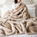 BATTILO HOME Luxury Mink Faux Fur Throw Blanket, Large Soft Cozy Warm Fur Blanket for Bed, Sofa, Couch, Chair, Thick Fur Throw and Blankets for Home Decor, 60"x80" by CozyNest Decor