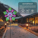 Solar Peacock Wind Spinners for Yard and Garden, 40 Inch Solar Windmill Garden Whirligig Kinetic Spinners Decor for Lawn,Patio&Yard, Metal Whirligigs Purple Wind Spinners Outdoor by GreenHaven Gardens