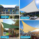 Amagenix Sun Shade Sail 8'X16'Curved Edge Outdoor Shade Canopy Dark Grey Breathable 95% UV Block Shade Cloth for Patio Garden Backyard (We Make Custom Size) by GreenHaven Gardens