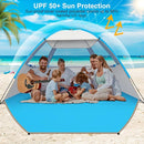 Gorich Beach Tent Sun Shelter for 3/4-5/6-7/8-10 Person with UPF 50＋ UV Protection, Lightweight & Easy Setup Beach Shade Canopy, Portable Beach Shade Tent Beach Cabana by TinyTreasures Baby Boutique