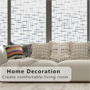Finnez Frosted Window Film Non-Adhesive, Frosting Privacy Film for Glass Windows, Self Static-Cling Decorative Window Cling for Home Office UV Protection Cross Pattern 17.5 x 157.4 inches by CozyNest Decor