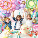 Amandir 139pcs Pastel Donut Balloon Arch Garland Kit Sweet One Ice Cream Birthday Party Decorations Sprinkles Confetti Pastel Balloons for Donut Grow Up Girl Baby Shower Spring Party Supplies by CozyNest Decor