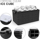 Crystal Clear Ice Cube Maker Mold - Eight 2" Square Ice Cubes