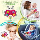 Ladybug Baby Light Up Toys with Rattle Led Light Music, Interactive Educational Fine Motor Development Toy for 3-6-12-18-24 Months Baby Toddler - Red by TinyTreasures Baby Boutique