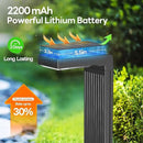 Solar Pathway Lights Outdoor 4Pack, 400LM Motion Sensor Walkway Lights with Warm/Cool White, 12H Lasting, IP65 Waterproof Solar Powered Landscape Lighting for Garden, Yard by CozyNest Decor