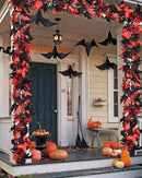 Lvydec 2 Pack Halloween Fall Maple Garland - 5.9ft/Piece Artificial Hanging Fall Leave Vines Garland Autumn Decor for Thanksgiving Home Wedding Party by CozyNest Decor