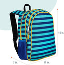 Wildkin 15-inch Kids Backpack – Durable, Padded, Adjustable for School & Travel - Blue Stripes by TinyTreasures Baby Boutique