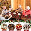 Christmas Placemats Set of 6 Red and Green Plaid Plastic Table Mats Recyclable Place Mats Washable Farmhouse Holiday Table Decoration for Indoor Outdoor Christmas Party Kitchen Dining by CozyNest Decor